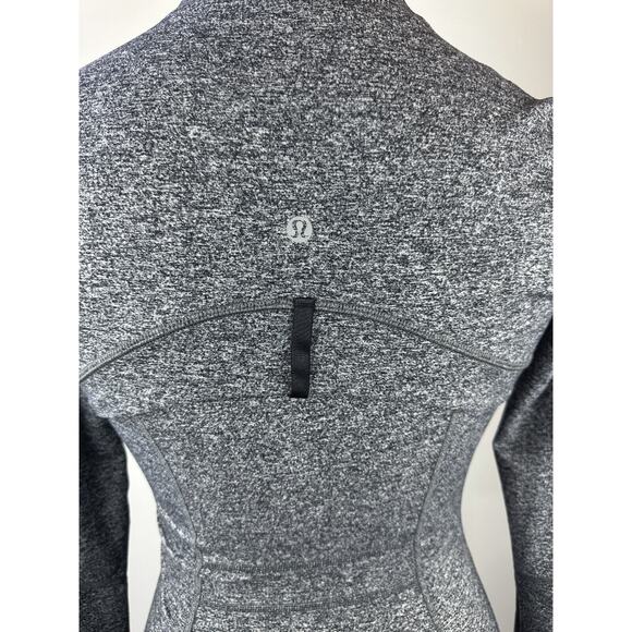 Lululemon Define Jacket Full Zip Luon Knit Heathered Black Women’s Size 6 EUC - Picture 13 of 16